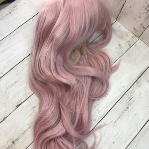 Pink wig